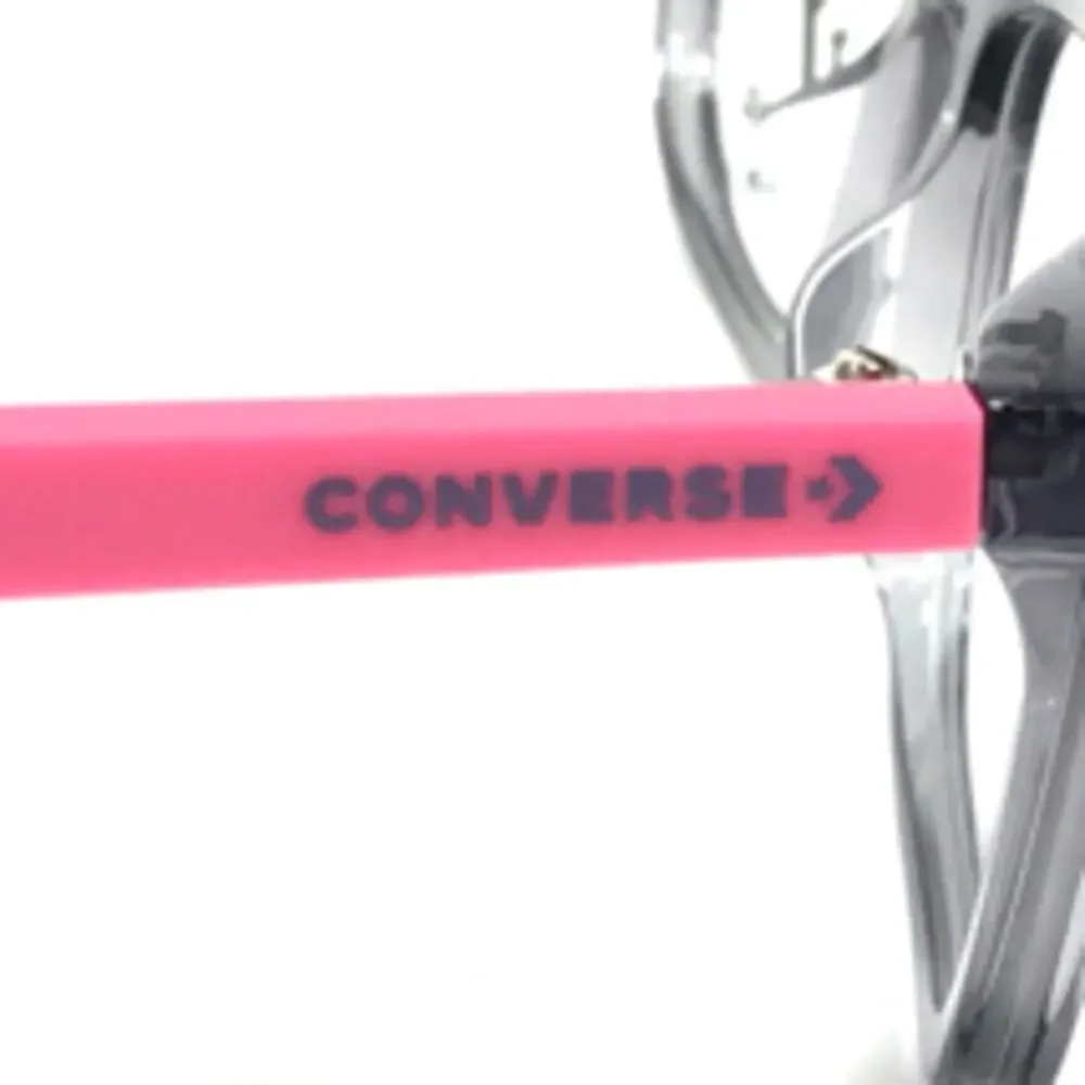 💎✨NEW WITH TAG✨💎Converse Kids Eyeglasses Frames Transparent Gray Pink - Picture 11 of 13